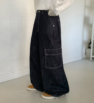 Ditton Stitch Cargo Denim Pants